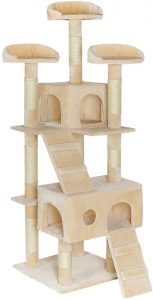 Arbre à chat TecTake 800072 beige 170cm 
