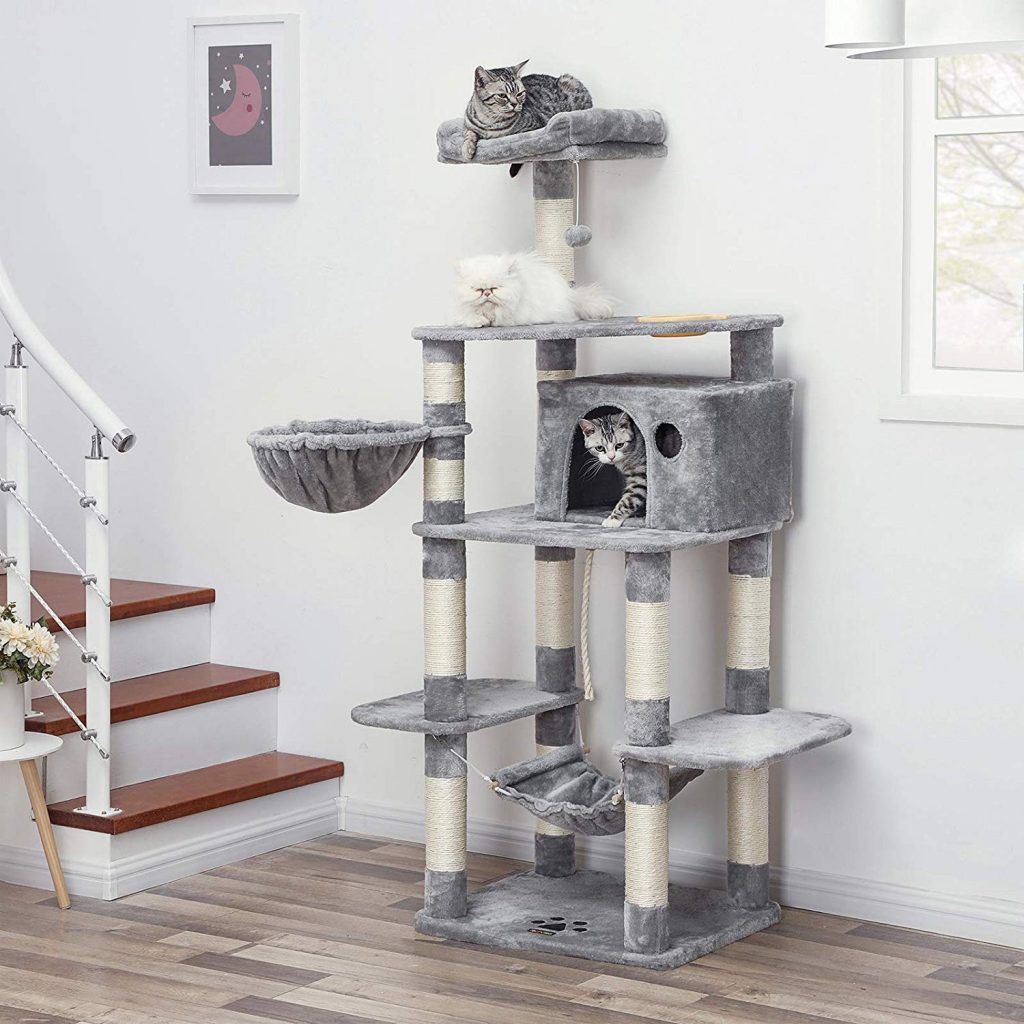 Arbre à chat Hauteur de 174 cm Multi Niveaux FEANDREA